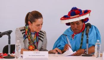 Claudia Sheinbaum restituye más de 5 mil hectáreas al pueblo Wixárika como parte del Plan de Justicia