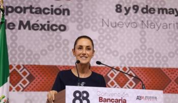 Claudia Sheinbaum destaca solidez económica y acceso a crédito en la 88 Convención Bancaria