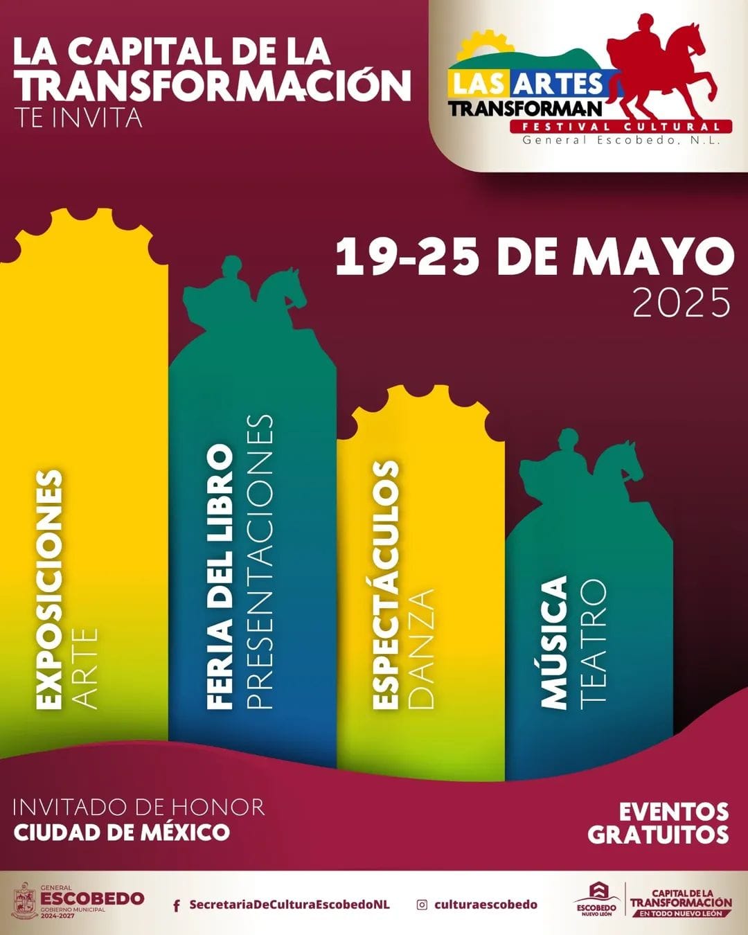 CDMX será invitada de honor en el Festival Las Artes Transforman en Nuevo León