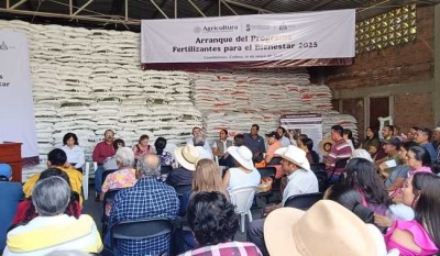 Inicia en Colima la entrega gratuita de fertilizantes para más de 7 mil hectáreas