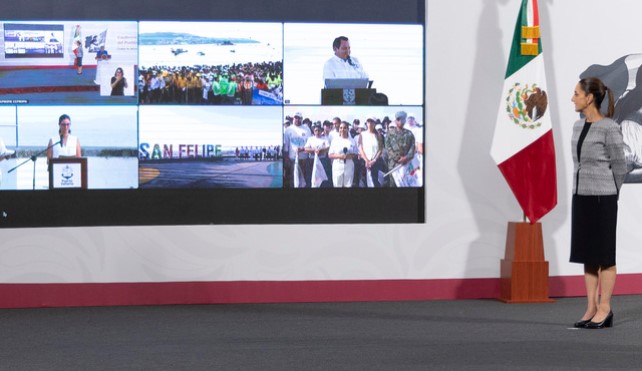 Claudia Sheinbaum lanza estrategia nacional para limpiar 12 mil km de playas y costas