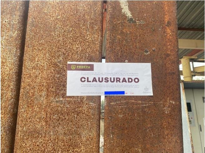 PROEPA clausura temporalmente cuatro empresas en Jalisco por incumplir normativa ambiental