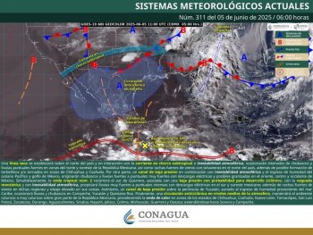 Alerta en Oaxaca por tormentas fuertes con actividad eléctrica y vientos intensos