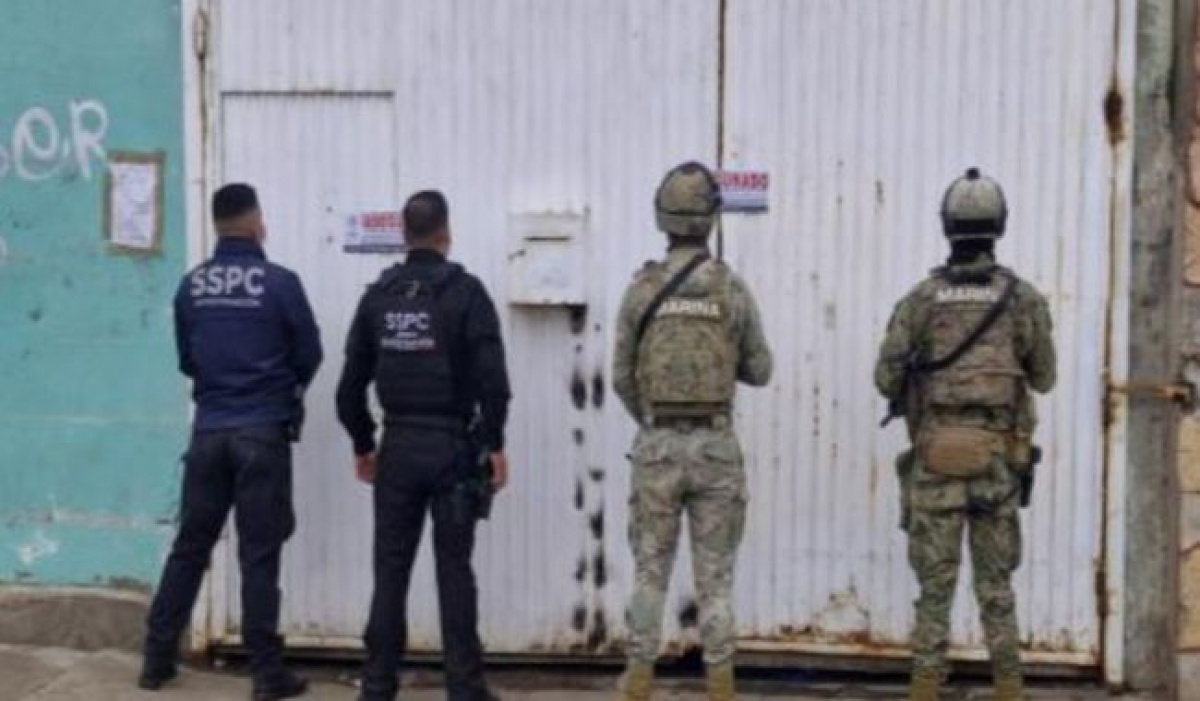 Marina y fuerzas federales aseguran bodega de drogas sintéticas en Playas de Rosarito
