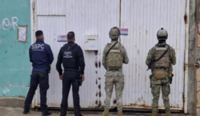 Marina y fuerzas federales aseguran bodega de drogas sintéticas en Playas de Rosarito