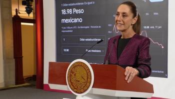 Superpeso rompe la barrera de 19 pesos por dólar; Sheinbaum destaca fortaleza económica