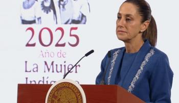 Sheinbaum califica como "visita de cortesía" su reunión con Christopher Landau