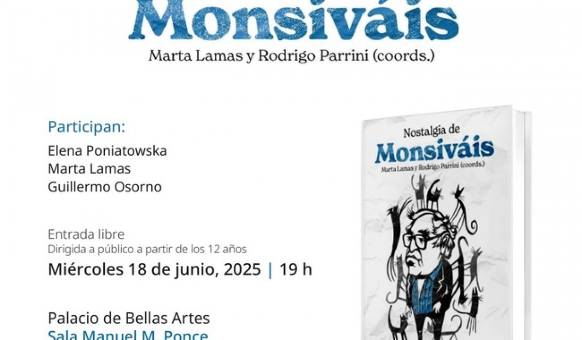 Presentan el libro 'Nostalgia de Monsiváis' en Bellas Artes a 15 años de su fallecimiento