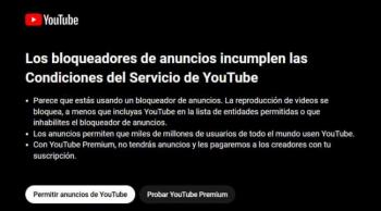 Google bloquea YouTube a usuarios con bloqueadores de anuncios y refuerza su modelo publicitario