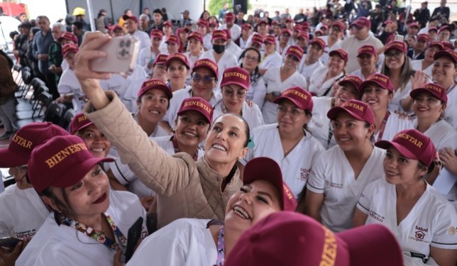 Claudia Sheinbaum anuncia basificación de personal del IMSS Bienestar en Hidalgo