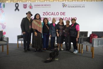 Clara Brugada atiende personalmente a la ciudadanía en la jornada 28 del Zócalo de Gobierno Ciudadano