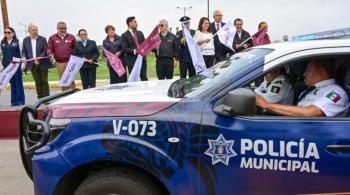 Gobierno federal y Edomex refuerzan seguridad en Nezahualcóyotl con entrega de 240 patrullas