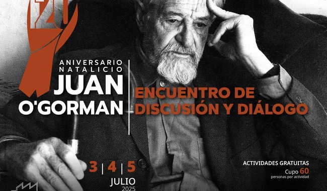 Celebran 120 años del natalicio de Juan O’Gorman con catálogo, charlas y billete conmemorativo