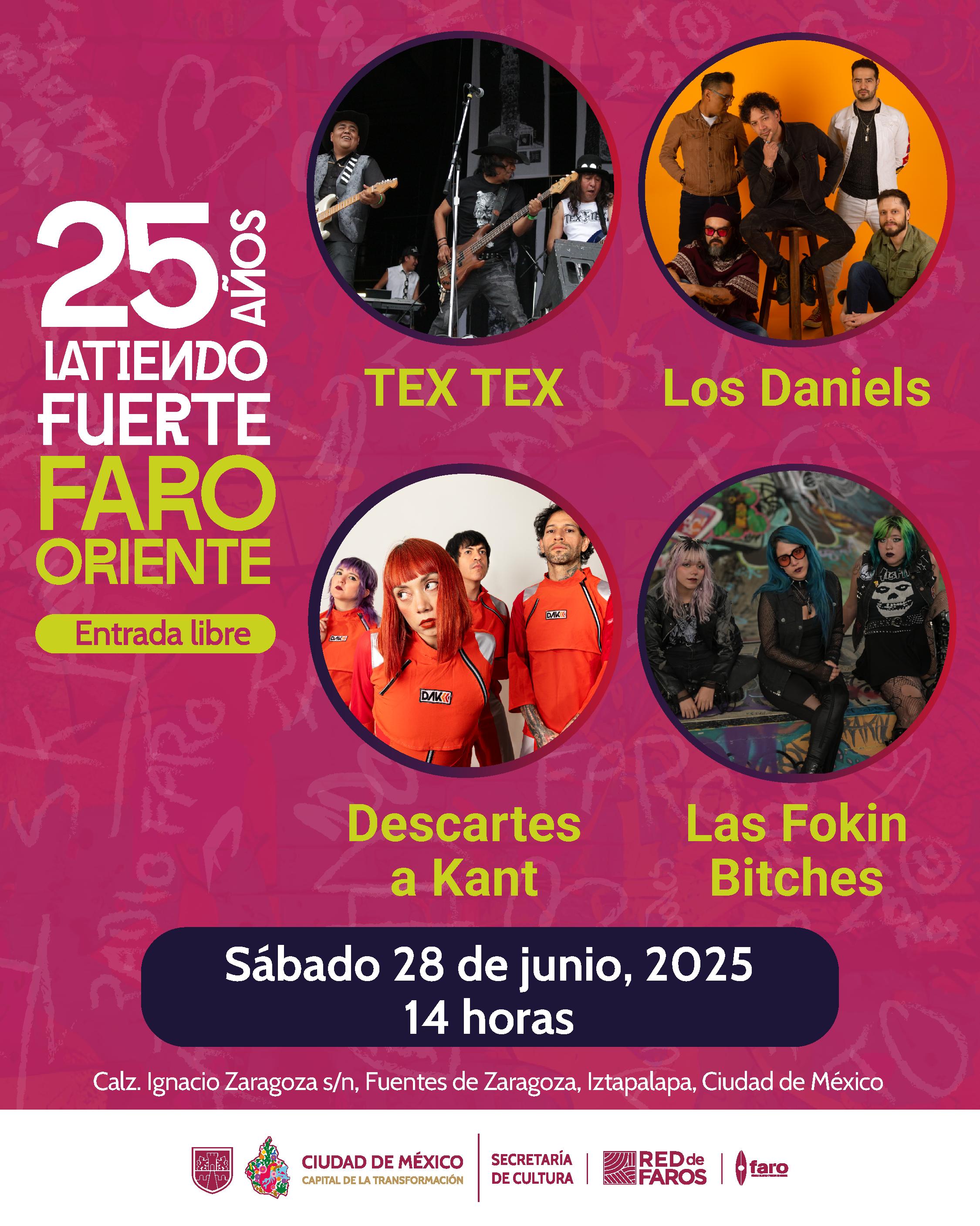 FARO de Oriente celebra 25 años con conciertos, talleres y arte comunitario en Iztapalapa