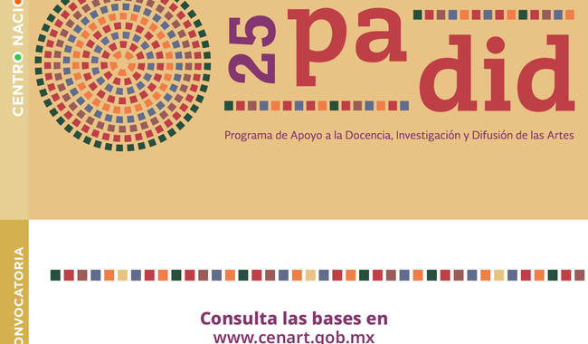 Cenart lanza convocatoria PADID 2025 con apoyo de 120 mil pesos por proyecto artístico