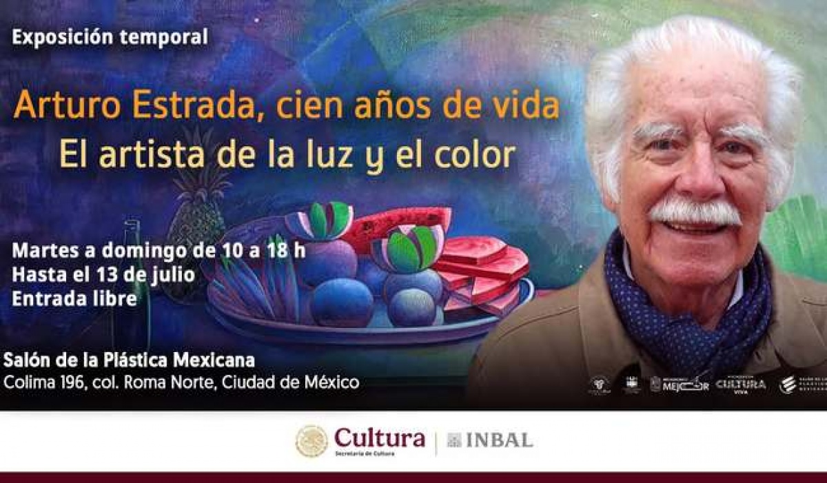INBAL celebra los 100 años de Arturo Estrada con exposición de 100 obras en el Salón de la Plástica Mexicana