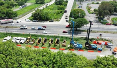 Supervisa SICT avances en distribuidor vial del puerto de Veracruz y tramo Laguna Verde-La Mancha