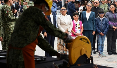 México destruye más de 2 mil armas en 2025 y reafirma compromiso con la paz