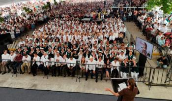 Claudia Sheinbaum anuncia inversión de 2,400 mdp y supervisa hospital del IMSS en Chiapas