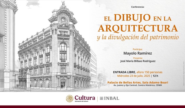 Conferencia en Bellas Artes explora el valor del dibujo en la arquitectura patrimonial