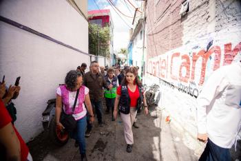 Clara Brugada despliega Plan Tlaloque tras intensas lluvias en La Magdalena Contreras