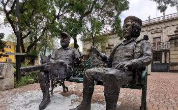 Clara Brugada denuncia retiro ilegal de esculturas de Che Guevara y Fidel Castro en la colonia Tabacalera