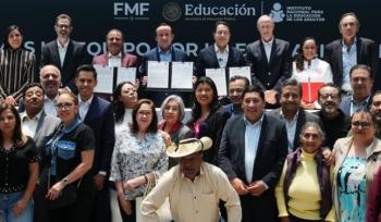 SEP, INEA y Federación Mexicana de Futbol lanzan ofensiva nacional contra el analfabetismo
