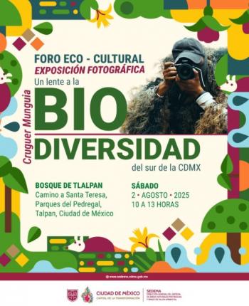 Exposición fotográfica revela la biodiversidad del sur de CDMX en Áreas Naturales Protegidas
