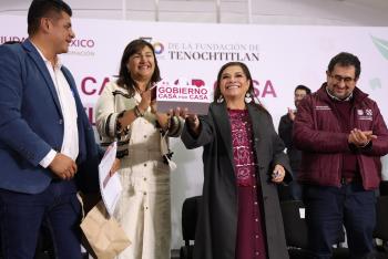 Clara Brugada moderniza El Rosario con 2,800 luminarias, Utopías y escuelas renovadas