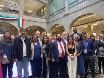 Alejandro Encinas alerta sobre amenazas a la democracia en Congreso Panamericano CDMX 2025