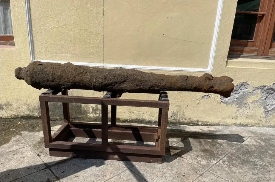 Hallan dos cañones históricos en Veracruz ligados a guerras del siglo XIX