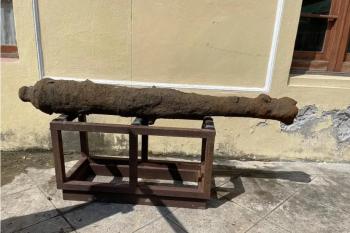 Hallan dos cañones históricos en Veracruz ligados a guerras del siglo XIX