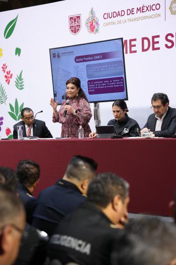 Disminuyen 61% los delitos de alto impacto en CDMX durante 2025, destaca Clara Brugada