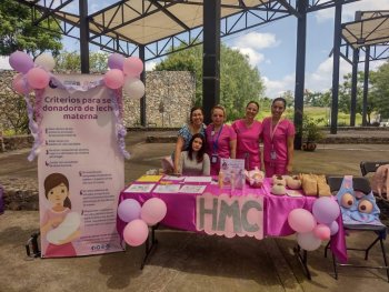 Feria de Salud en Celaya promueve lactancia materna y bienestar familiar