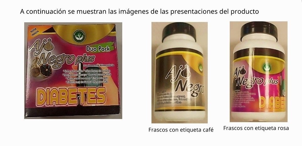COFEPRIS emite alerta sanitaria por producto Ajo Negro Plus Duo Pack DIABETES