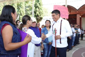 Gobernador Salomón Jara anuncia construcción de Ciudad Salud en Oaxaca y apoyos para San Lorenzo Cacaotepec