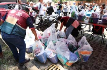 Clara Brugada ofrece apoyo total a familias afectadas por inundaciones en Iztacalco