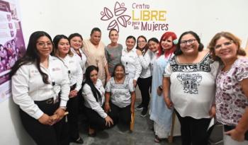 Claudia Sheinbaum inaugura Centro LIBRE para mujeres en Calakmul con servicios gratuitos y enfoque de igualdad