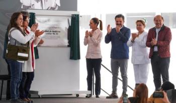 Claudia Sheinbaum inaugura Unidad de Medicina Familiar 93 en Ecatepec como parte del Plan Oriente del Edomex