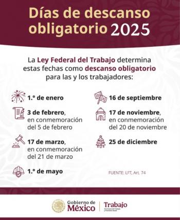 El 1 de septiembre no será día feriado en México pese al informe presidencial