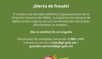 INBAL alerta sobre fraudes telefónicos que suplantan identidad de funcionarios