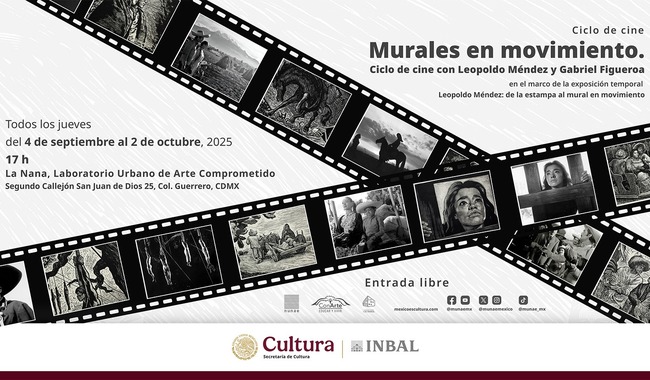 Murales en movimiento: ciclo de cine con Leopoldo Méndez y Gabriel Figueroa