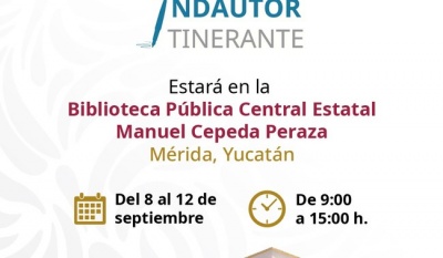 INDAUTOR Itinerante llega a Mérida con registro y asesorías gratuitas para creadoras y creadores