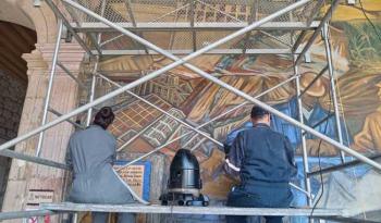 Secum restaura mural de Alfredo Zalce con inversión de 250 mil pesos