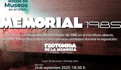 Museo Mural Diego Rivera conmemora 40 años del sismo de 1985 con el Memorial 85