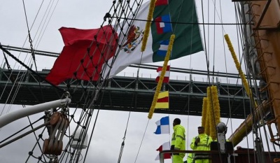 Buque Escuela Cuauhtémoc realiza pruebas de aceptación en Nueva York antes de reanudar su travesía