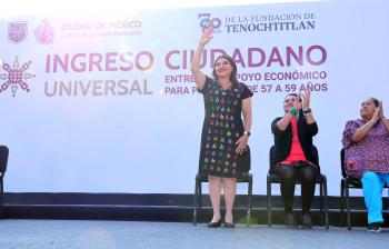 CDMX entrega 8 mil apoyos del Ingreso Ciudadano Universal para personas de 57 a 59 años