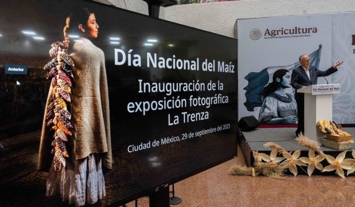 Exposición fotográfica La Trenza celebra el Día Nacional del Maíz en Agricultura
