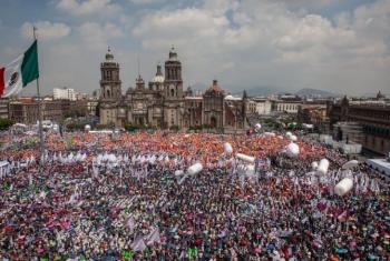 Más de 400 mil personas celebran en el Zócalo el primer año de gobierno de Claudia Sheinbaum