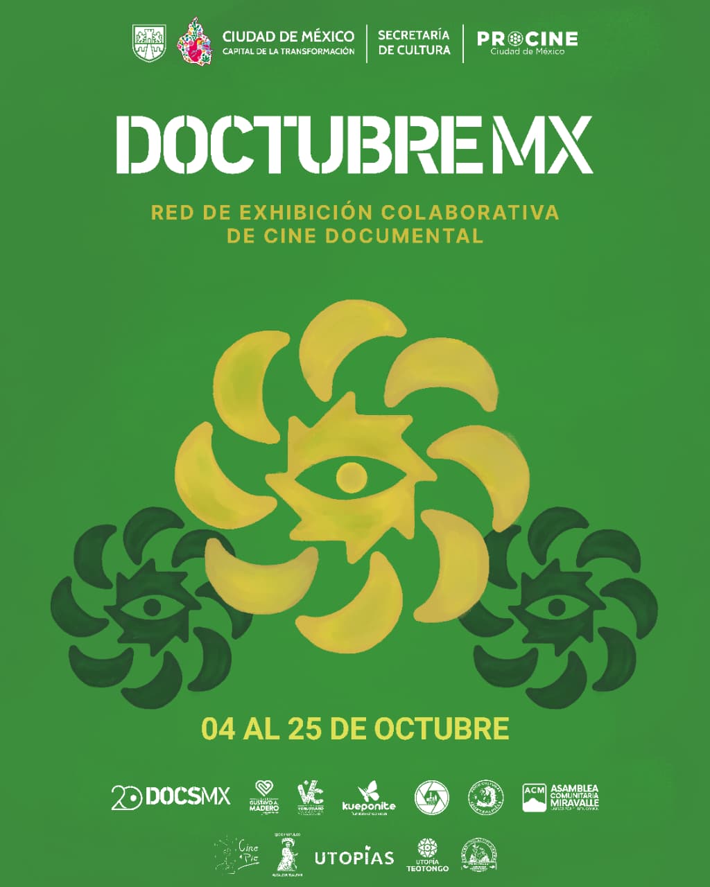 Doctubre Mx 2025 y Cine en la Ciudad llevan cine documental gratuito a plazas y comunidades de la CDMX